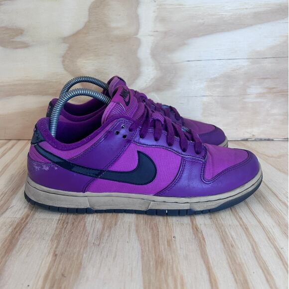 Nike - Dunk Low - Sneakers - Purple - Women's - 9.5 - FZ2552-500 - Picture 1 of 9